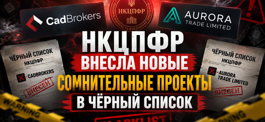 Предупреждение НКЦПФР о сомнительных брокерах CadBrokers и Aurora Trade Limited